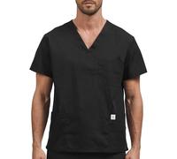 JONATHAN UNIFORM Blouse Médicale Homme Coton 3 Poches | Haut de blouse médicale à manches courtes avec 3 poches pour dentiste, soignant, beauté, salon, vétérinaire