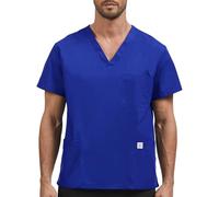 JONATHAN UNIFORM Taille Tall Blouse Medecin Homme 3 Poche | Haut de blouse médicale à manches courtes avec 3 poches pour dentiste, soignant, beauté, salon, vétérinaire