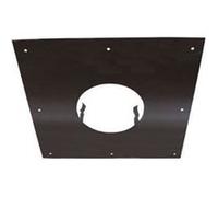 Joncoux Plaque de propreté - 300x300MM - noire - pour conduit de diamètre 200MM G