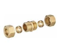 Jonction laiton bicone égale pour tube cuivre NOYON & THIEBAULT - Ø 16 mm - 414-16L1 Cuivre G