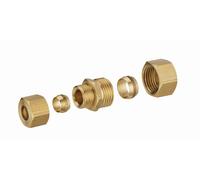 Jonction laiton bicone réduite pour tube cuivre NOYON & THIEBAULT - Ø 14 mm et tube cuivre 12 mm - 415-1412L1