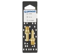 Jonction PREVOST pour tuyau - Filetage conique mâle - Ø8 mm - R1/4 - JFT 1408P2