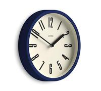 JONES CLOCKS® Hot Tub Horloge Murale | Petite Horloge Ronde rétro | 20cm | Bleu foncé | des nombres faciles à Lire | Idéal pour la Cuisine, Le Bureau, Les espaces Grands ou Petits