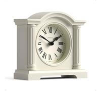 JONES CLOCKS® Kensington Horloge de cheminée | Petite Horloge Classique en Arc Haute | Crème pâle | Stylé et Contemporain | Idéal pour Un Bureau, Une cheminée, Une bibliothèque ou Une Table de Chevet