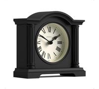 JONES CLOCKS® Kensington Horloge de cheminée | Petite Horloge Classique en Arc Haute | Noir | Stylé et Contemporain | Idéal pour Un Bureau, Une cheminée, Une bibliothèque ou Une Table de Chevet