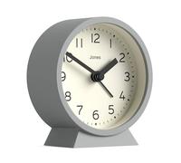 JONES CLOCKS® Midnight Mini réveil | Design Contemporain | Gris | Élégant, Compact et Fonctionnel pour Table de Chevet, Bureau ou étagère