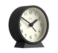 JONES CLOCKS® Midnight Mini réveil | Design Contemporain | Noir | Élégant, Compact et Fonctionnel pour Table de Chevet, Bureau ou étagère