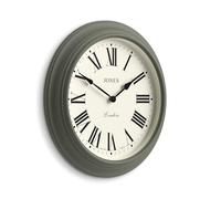 JONES CLOCKS® Supper Club Horloge Murale | Grande Horloge Ronde Classique | 40 cm | Asperges Vertes | Chiffres Romains | Un Design Traditionnel idéal pour la Cuisine ou Le Salon