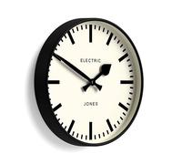 JONES CLOCKS® Tiger Horloge Murale | Horloge Ronde Moderne | 30 cm | Noir | Un Look de Designer Sympa pour Cuisine, Salon ou Bureau