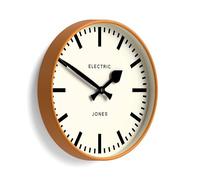 JONES CLOCKS® Tiger Horloge Murale | Horloge Ronde Moderne | 30 cm | Orange | Un Look de Designer Sympa pour Cuisine, Salon ou Bureau