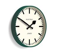 JONES CLOCKS® Tiger Horloge Murale | Horloge Ronde Moderne | 30 cm | Vert foncé | Un Look de Designer Sympa pour Cuisine, Salon ou Bureau