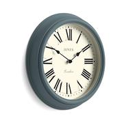 Horloge murale ronde classique, 30 cm, bleue
