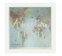 Jones Home and Gift Tirelire en Forme de Cadre Adventures Fund, Couleur Blanche