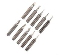 Jonikuper Lot de 10 embouts de tournevis en acier au chrome vanadium - Tige hexagonale de 4 mm, longueur de 28 mm, PH00/PH0/PZ1/PZ0/SL3.0/SL2.0/SL1.0/T5/T4/Five-Star (0,8) pour outils électriques et