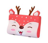 Jonuin Schlummerkids Coussin pour Enfant, 46x26cm Oreiller Enfant avec Taie d'oreiller, Oreiller Bébé, Respirant, Confortable, Ergonomique, Coussin Bebe pour Enfants à Aartir de 3 Ans (Cerf)