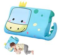 Jonuin Schlummerkids Coussin pour Enfant, 46x26cm Oreiller Enfant avec Taie d'oreiller, Oreiller Bébé, Respirant, Confortable, Ergonomique, Coussin Bebe pour Enfants à Aartir de 3 Ans (Dinosaure)