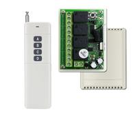 Jooehyer Récepteur de Module de Relais 433 MHz 12 V 24 V + Émetteur de Portée 1000 M Commutateur de Télécommande Sans pour Moteur D'Éclairage de Garage