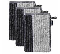 JOOP! Gant de toilette gris / noir, Taille 16x22cm