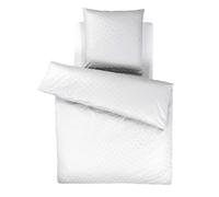 JOOP! Housse de couette 'Cornflower' gris clair / blanc, Taille 135x200cm
