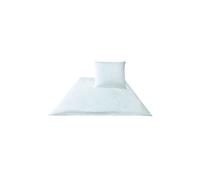 JOOP Satin Bettwäsche Cornflower 70x90cm / 140x220cm Blanc blanc