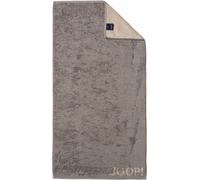 JOOP! Serviette de douche 'Doubleface' camel / gris fumé, Taille One Size