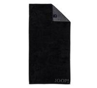 JOOP! Serviette de douche 'Doubleface' gris foncé / noir, Taille One Size