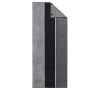 JOOP! Serviette de douche 'Lines' gris / gris clair / noir, Taille One Size