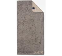JOOP! Serviette 'Doubleface' camel / gris fumé, Taille One Size