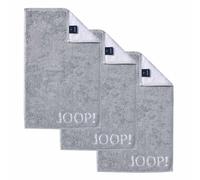 JOOP! Serviette 'Doubleface' gris argenté / gris clair, Taille One Size