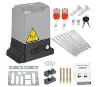 Joparri Kit d'entraînement de portail coulissant 800 kg, 370 W, entraînement de porte de garage avec 2 télécommandes, 2 clés de déverrouillage et fonction de fermeture automatique pour hôtel bis