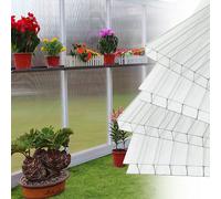 Jopassy 14x polycarbonate double paroi Plaques alvéolaires 4mm Plaques alvéolaires double paroi Serre