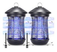Jopassy 2 insecticides électriques Lampe anti-insectes 18 W Lampe UV Piège à insectes Lampe anti-moustiques d'extérieur