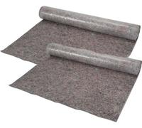 Jopassy 2 pièces de non-tissé pour peintre 1x50m non-tissé de protection non-tissé de couverture poids 220g/㎡ feuille PE