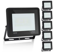 Jopassy 5er LED Projecteur extérieur Projecteur IP66 Aluminium Projecteur extérieur Blanc chaud 50W