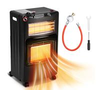 Jopassy Chauffage à gaz 4.2 KW Chauffage à gaz incl. régulateur+tuyau+DE pour adaptateur EU 3 et 4 | Poêle à gaz Poêle à gaz céramique à 3 allures | Chauffage à gaz infrarouge Chauffage radiant pour b