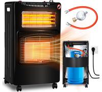 Jopassy chauffage au gaz pour l'intérieur,chauffage au gaz 4200 watts poêle à gaz pour l'intérieur avec tuyau et détendeur,brûleur céramique infrarouge,radiateur,bouteilles de butane ou de propane jus
