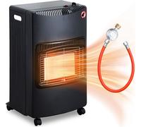 Jopassy chauffage au gaz pour l'intérieur chauffage au gaz 4200 watts poêle à gaz pour l'intérieur y compris tuyau et détendeur,brûleur céramique infrarouge,radiateur,bouteilles de gaz butane ou propa