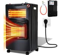 Jopassy Chauffages à gaz céramiques 4200 W & radiateurs infrarouges 1260 W, Chauffages électriques à gaz à double usage 220V-240V, Chauffage radiant à gaz avec 3 protections