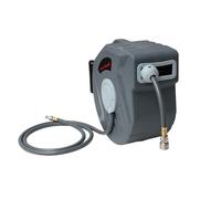 Jopassy Enrouleur de tuyau 20m Enrouleur de tuyau automatique 18 bar Boîte à tuyau murale avec raccord 1/4 pouce et rétraction automatique Enrouleur de tuyau avec support mural flexible Tuyau d'air co