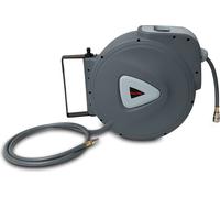 Jopassy Enrouleur de tuyau 30m Enrouleur de tuyau automatique 18 bar Boîte à tuyau murale avec raccord 1/4 pouce et rétraction automatique Enrouleur de tuyau avec support mural flexible Tuyau d'air co