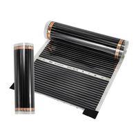 Jopassy film chauffant chauffage au sol chauffage électrique infrarouge, 220W/m2, convient pour 7m2, set de film chauffant, 2x0.5m par pièce