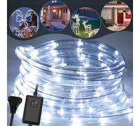 Jopassy LED Tube lumineux Tubes lumineux Party Barre lumineuse Tube lumineux IP44 Chaîne lumineuse Blanc-40m