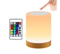 JOPHEK 13 Couleurs RGB Lampe LED Nuit, Portable Télécommande Lampes de Chevet avec 3 Modes Fonction de Minuterie, Veilleuse Enfant Rechargeable pour Chambre à Coucher Salon Salon des Enfants