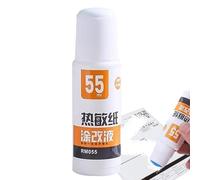 jopiuieo Liquide correcteur de papier thermique - En forme de stylo et à séchage rapide - 55 ml ou 30 ml - Pour écritures manuscrites - Pour adolescents et adultes
