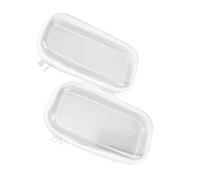 Jopwkuin Étui Rigide Transparent avec Matériau en PVC Robuste pour Une Organisation de Maquillage Polyvalente, Paquet de 2