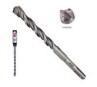 Joran Broche SDS-Plus 4 Pointes 25mm x 250mm pour Marteau Perforateur