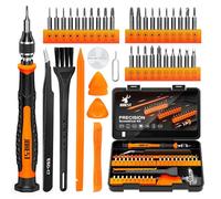 JOREST 40Pcs Kit Tournevis de Précision, Set Outils avec Torx T1 T2 T3 T4 T5, T6 T7 T8 T9 T10 T15 T20, Etoile P2/P5/P6, Triwing Y000, etc, pour iphone, Switch, PS4, Mac, Laptop, Lunettes, Montre