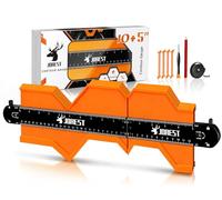 JOREST Connectable Jauge de Contour 25+12cm, Cadeau Pour Pere Homme Bricoleur, Copieur Profil, Gabarit Forme, Outils Traçage, Decoupe Carrelage, Contour Gauge, Outil Pose Parquet, Bricolage Outillage