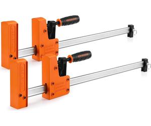 JORGENSEN Kit de serre-joints professionnels en 2 parties 680kg de force de serrage 600mm d'envergure