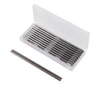 Jortmrd 10 Pièces Fer de Rabot 82mm HSS Lames de Raboteuse Fers Réversibles Carbure Ensemble de Rabot Electrique Lame 82x5.5x1.2mm, pour Rabots Makita, Black & Decker, Bosch, DeWalt et Elu